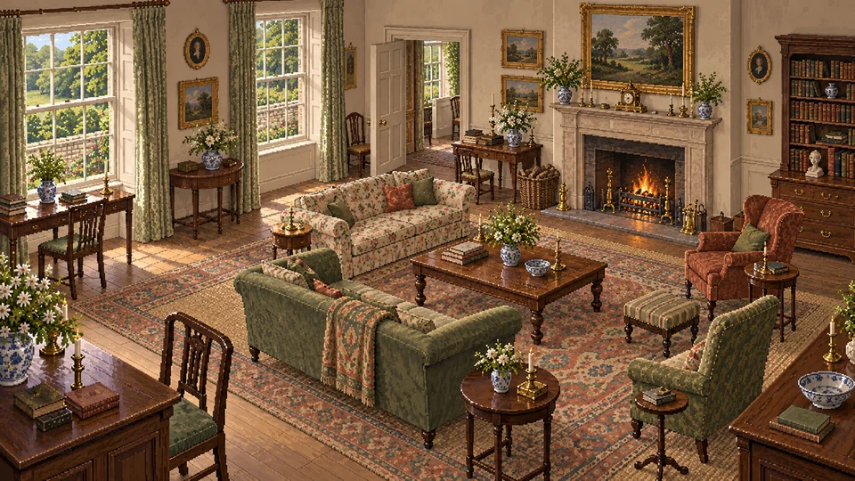 Donwell Abbey — Inside the house