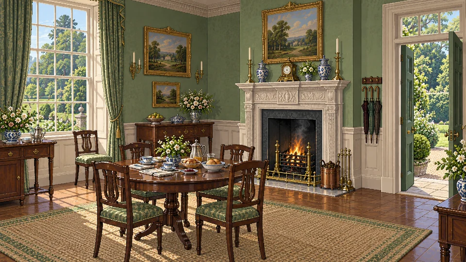 Kellynch Hall — Breakfast room
