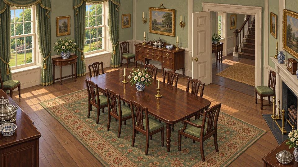 Longbourn — Inside the house