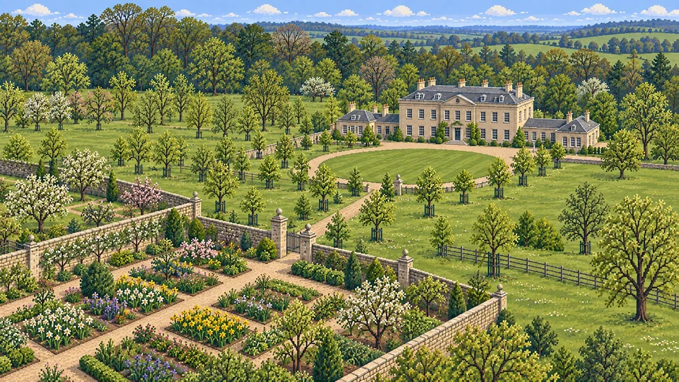 Mansfield Park — Garden to plantations