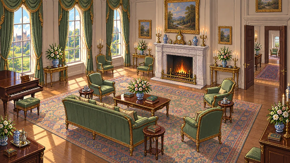 Northanger Abbey — Great drawing room